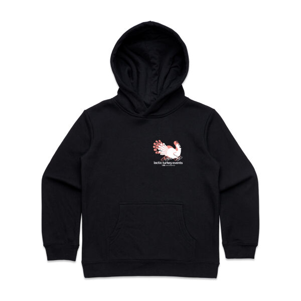 Lactic Turkey Logo - Small Shadow Red/White - Kids Supply Hoodie Thumbnail