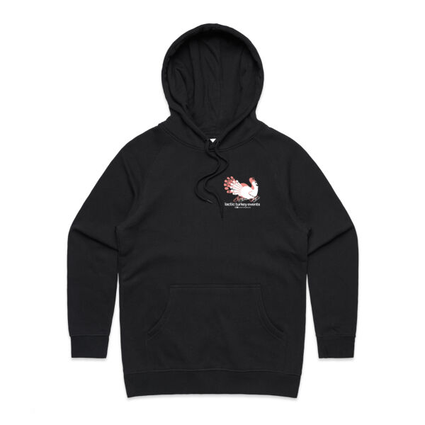 Lactic Turkey Logo - Small Shadow Red/White - Womens Supply Hood Thumbnail