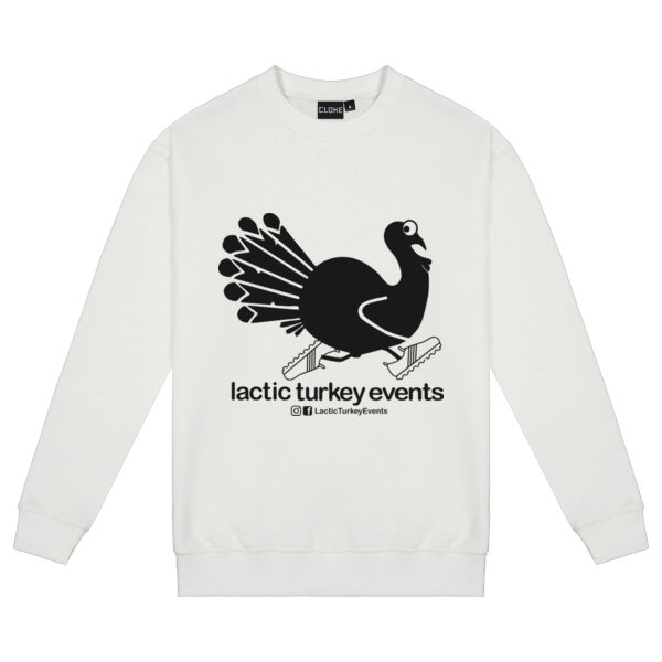 Lactic Turkey Logo - Large Black Print - Mens Standard Crew Thumbnail