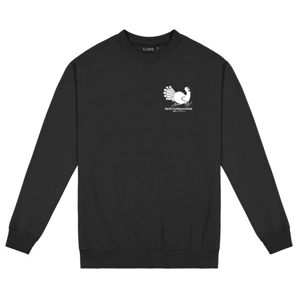 Lactic Turkey Logo - Small White Print - Mens Standard Crew  Thumbnail