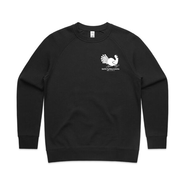 Lactic Turkey Logo - Small White Print - Womens Supply Crew Thumbnail