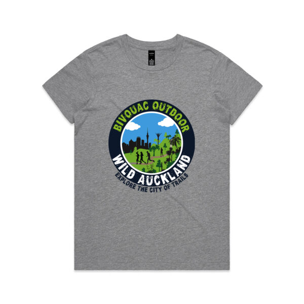 Wild Auckland Logo - Large Print - Womens Maple Tee Thumbnail