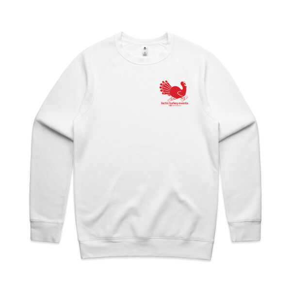 Lactic Turkey Logo - Front and Back Red Print  - Mens Supply Crew Thumbnail