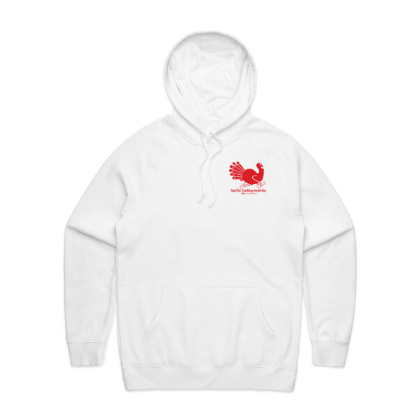 Lactic Turkey Logo - Front and Back Red Print  - Mens Supply Hood Thumbnail