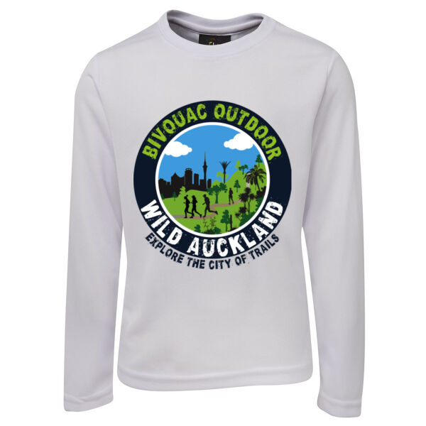 Wild Auckland Logo - Long Sleeve Poly Tee Thumbnail
